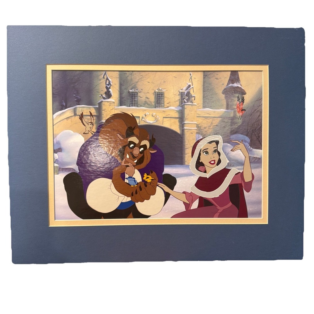 Bell Tames The Beast Disney Classic Artwork Collectors Edition Litho No Frame